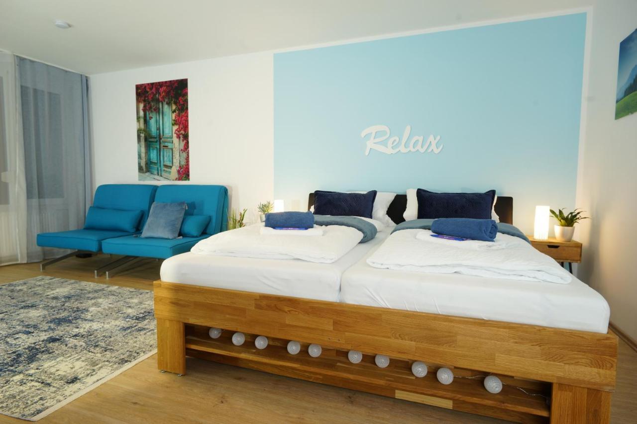 Relax - Blue Mit Pool Und Sauna Scheidegg Eksteriør bilde